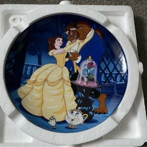 The Bradford Exchange Disney Beauty And The Beast “Learning To Love” Plate #4